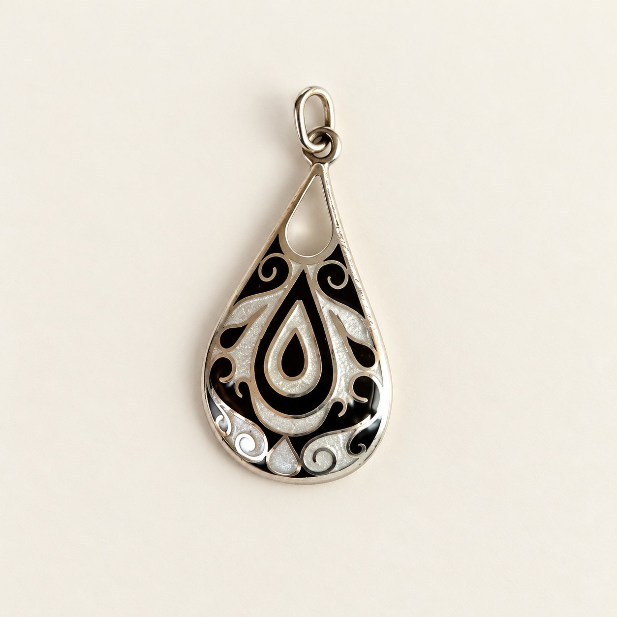 Black and White Pendant